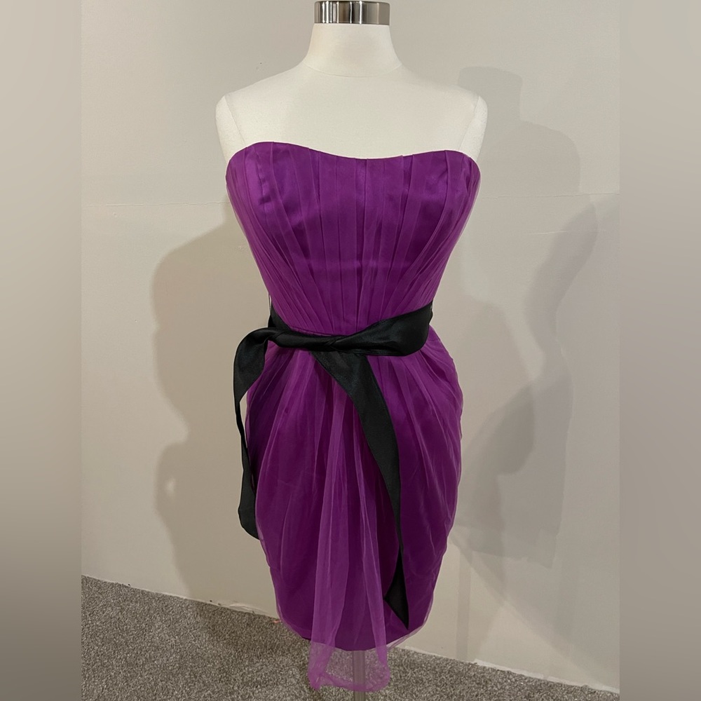 Fun bright purple tulle party dress. Worn once. Size 12. Simply Vera
